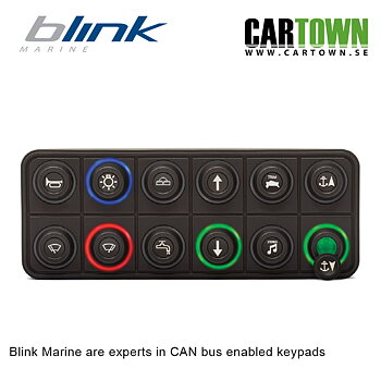CAN-Bus Knappsats 12-knappar Blink Marine