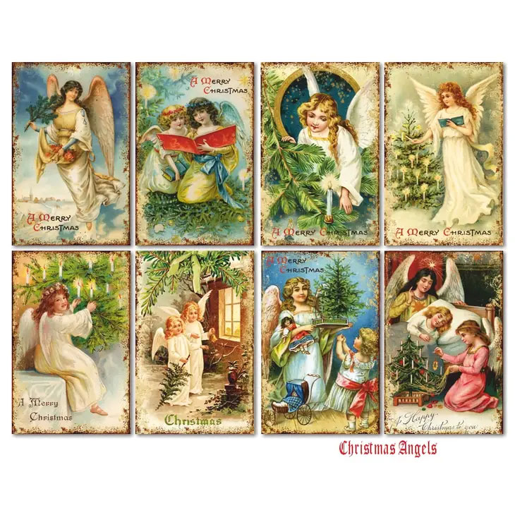 Scrapbooking bilder - Christmas angels