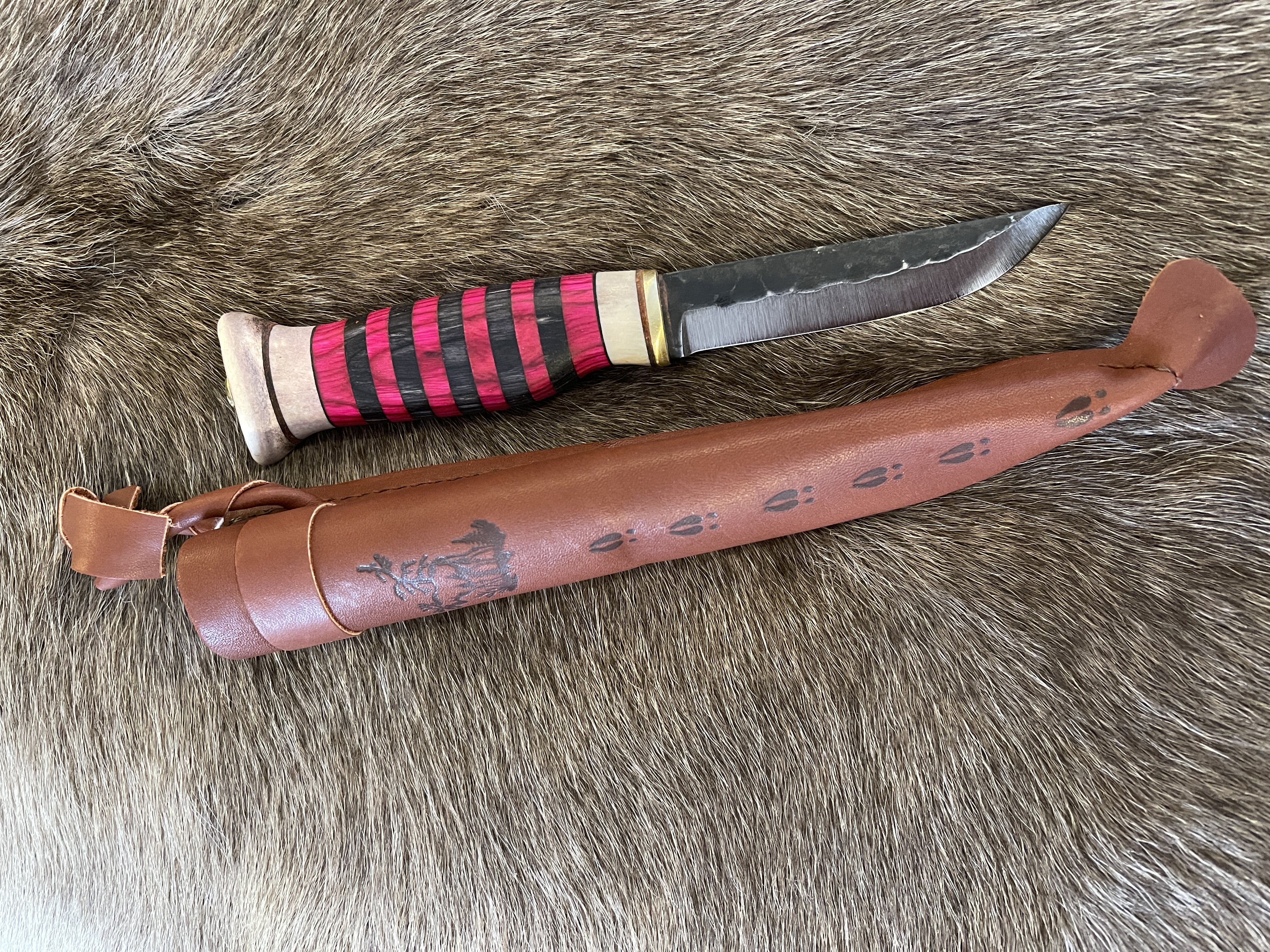 Färg randig kniv - 3