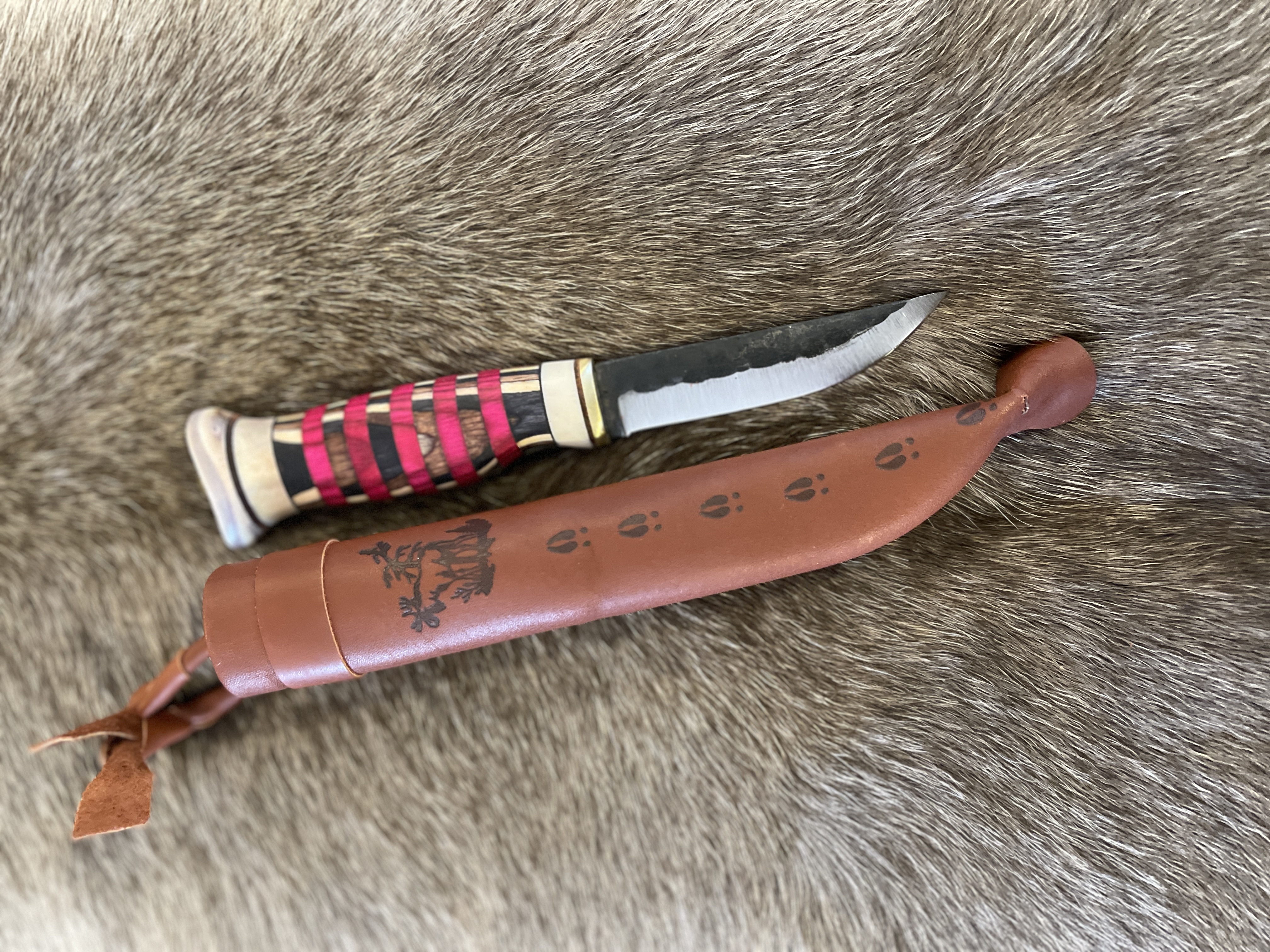 Färg randig kniv - 7