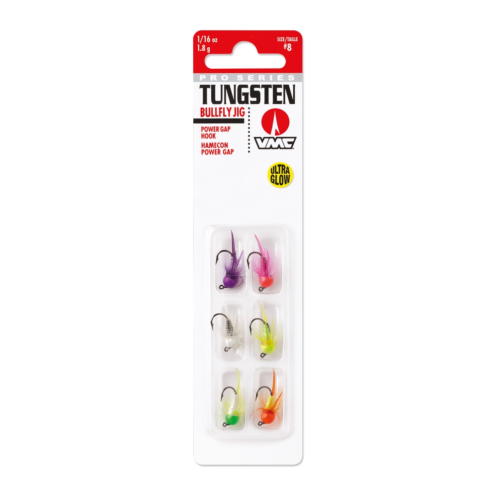Tungsten Bullfly jig 6-pack