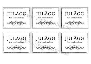 Etikett Julägg från våra kära höns 9x7cm (Digital produkt)