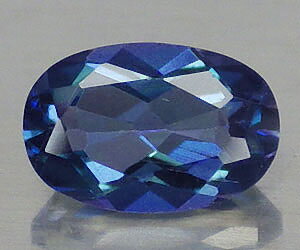 Beautiful 6x4mm oval natural azotic blue topaz with top luster