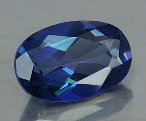 Hermoso topacio azul azotico natural ovalado de 6x4 mm con brillo superior - 3