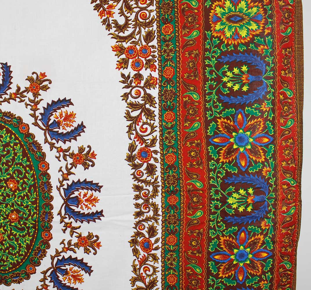 Kitenge i Vitt, Brunt, Grönt - 2