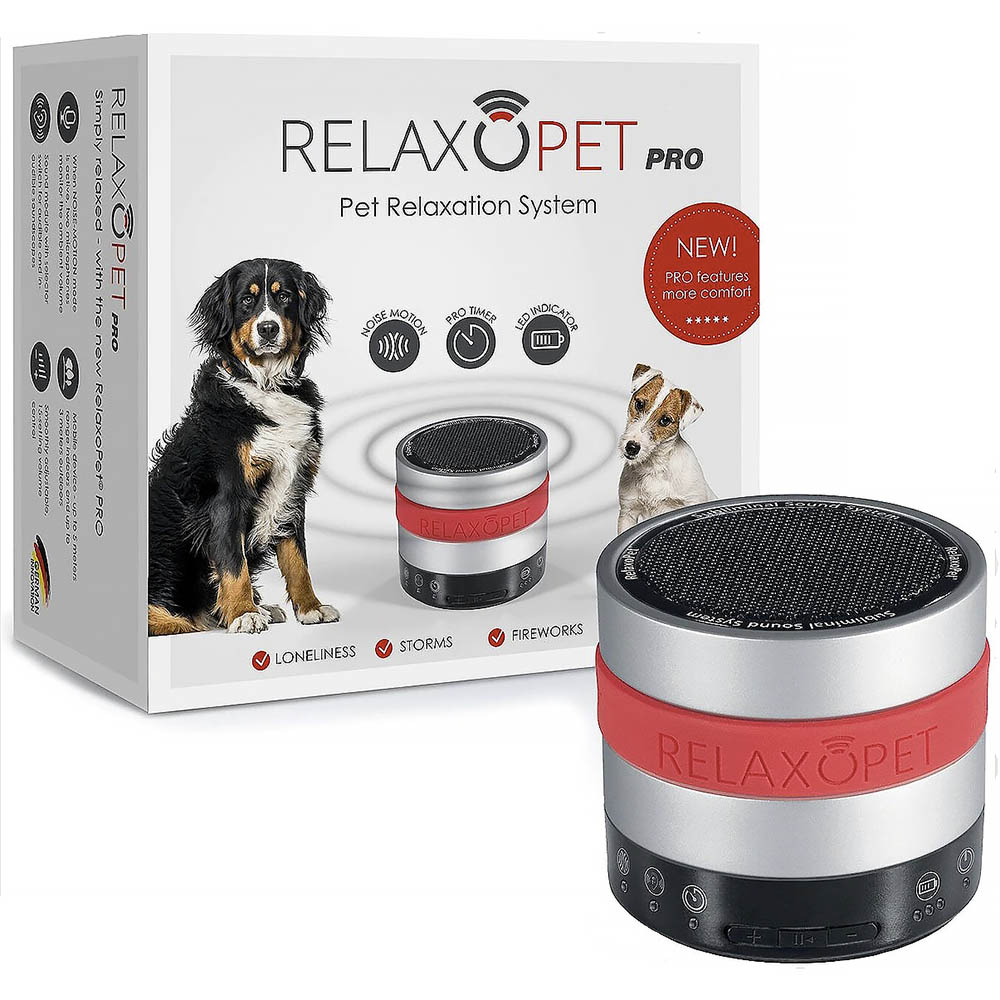 RelaxoPet Pro högtalare med ljud som lugnar hunden