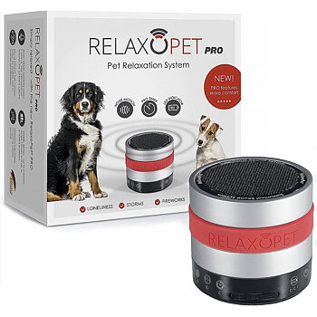 RelaxoPet Pro högtalare med ljud som lugnar hunden
