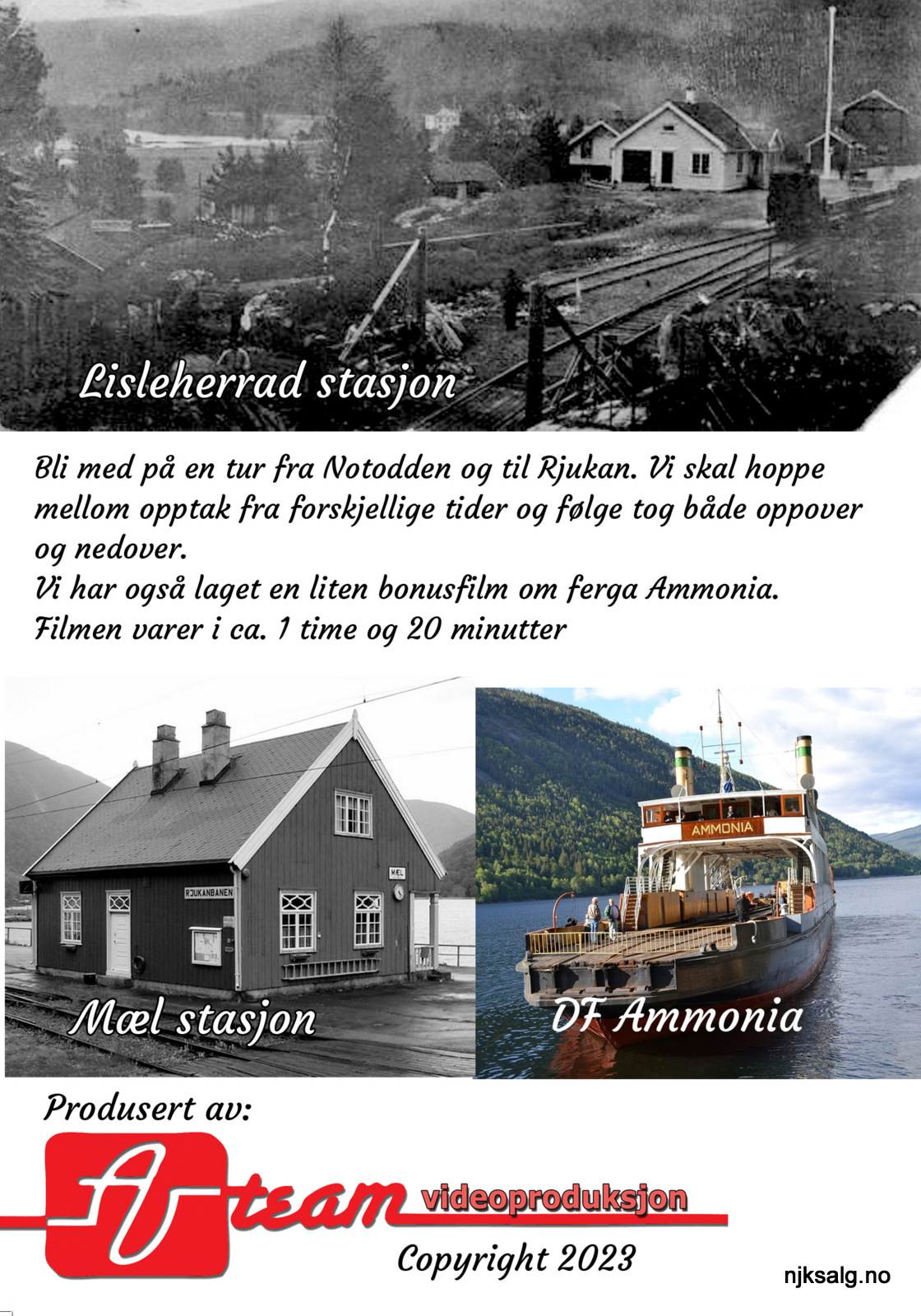 Med toget fra Notodden til Rjukan (DVD)  - 2