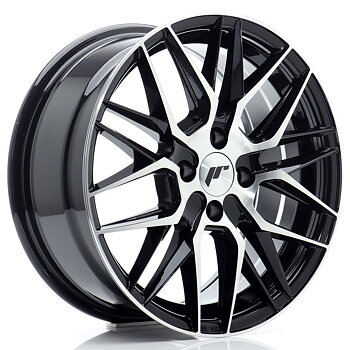 16" JR Wheels JR28 - Glossy Black Machined Face
