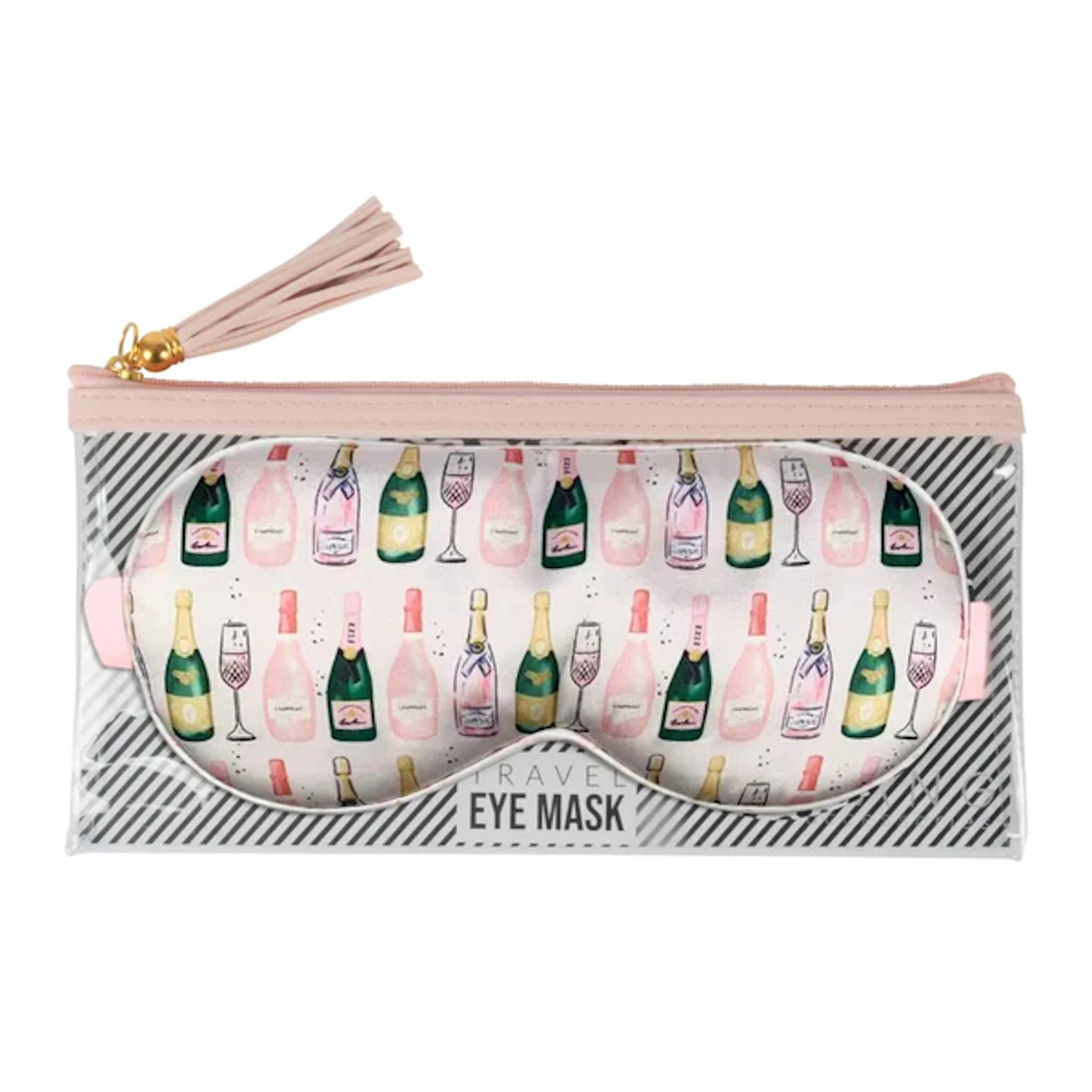 Ögonmask Siden med Etui - Champagne - 2