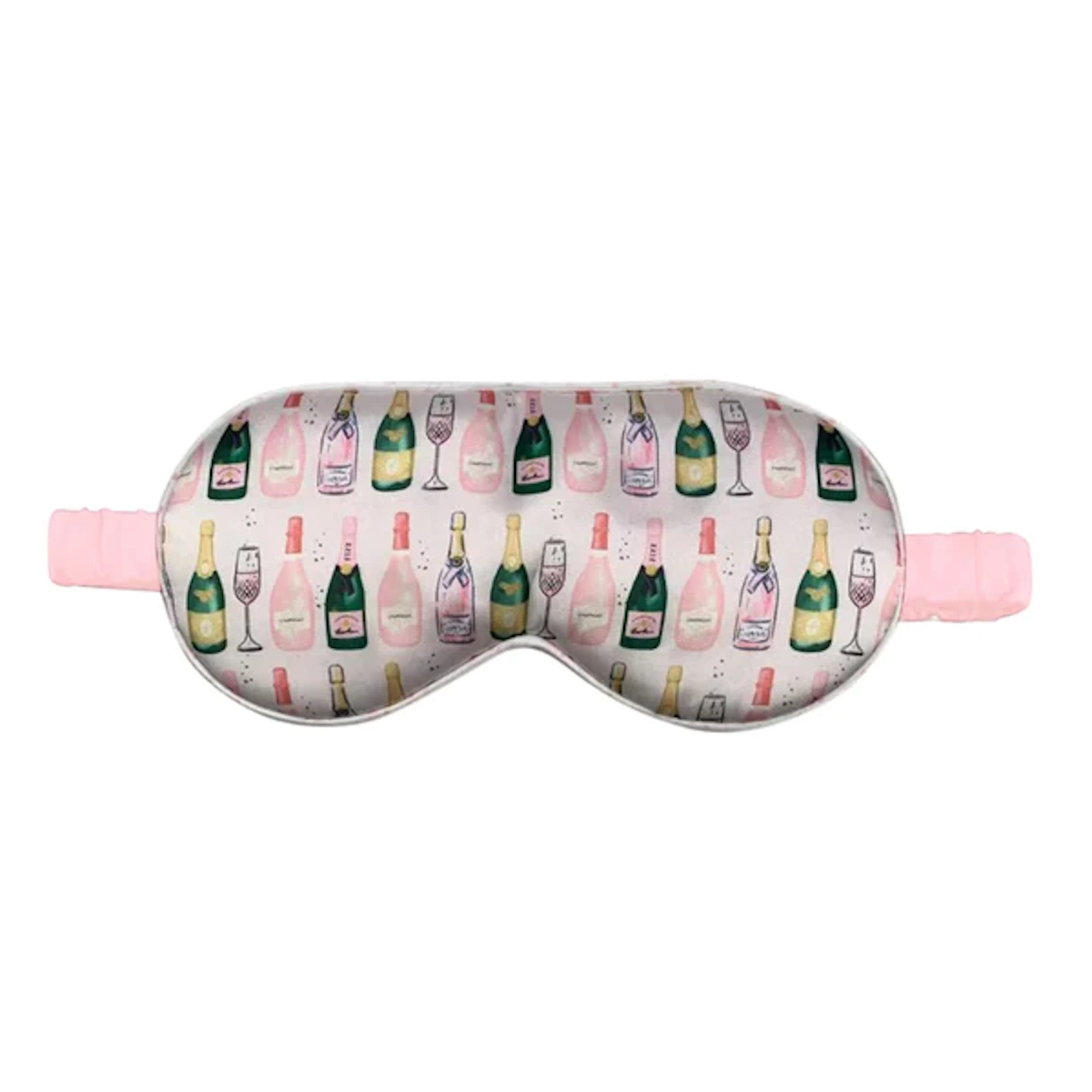 Ögonmask Siden med Etui - Champagne