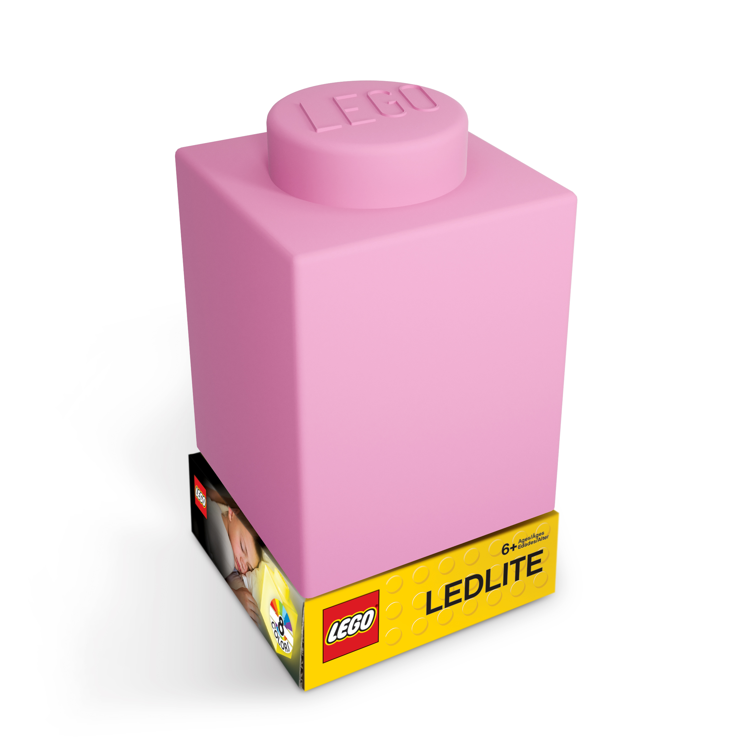 LEGO Nightlight 1X1 Block Pink