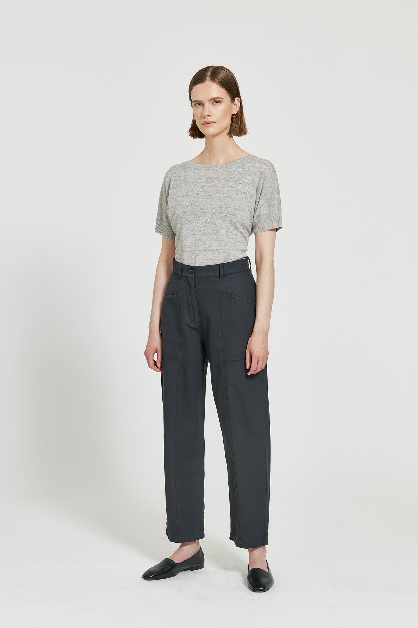 Warm black trousers discount