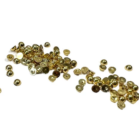 Half Pearl Polished Gold 4mm  - 2