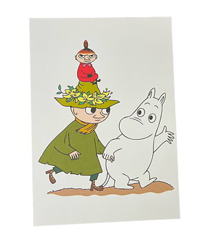 Moomin cards - Little My, Snufkin & Moomintroll