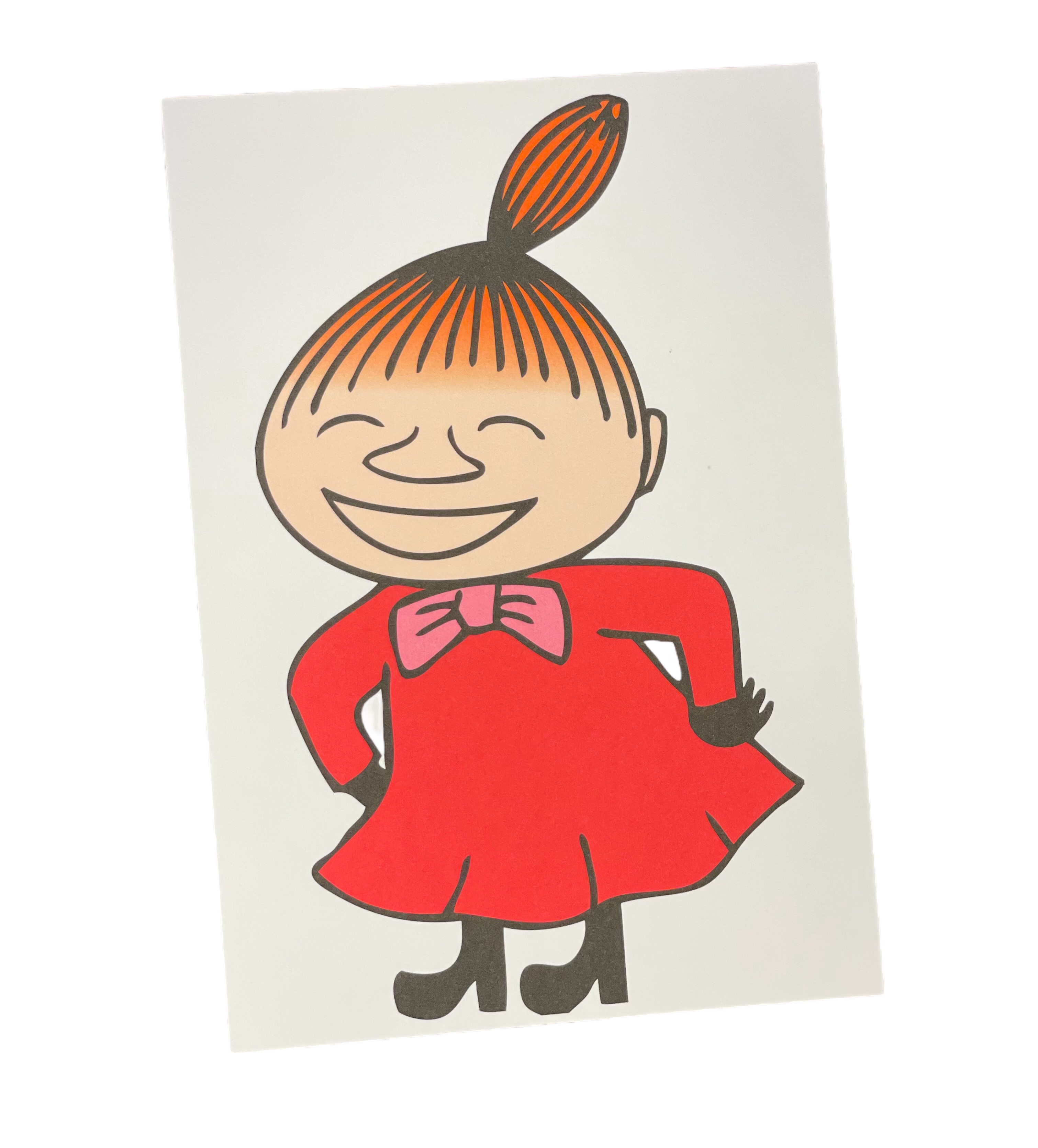 Moomin card - Little My Laughing