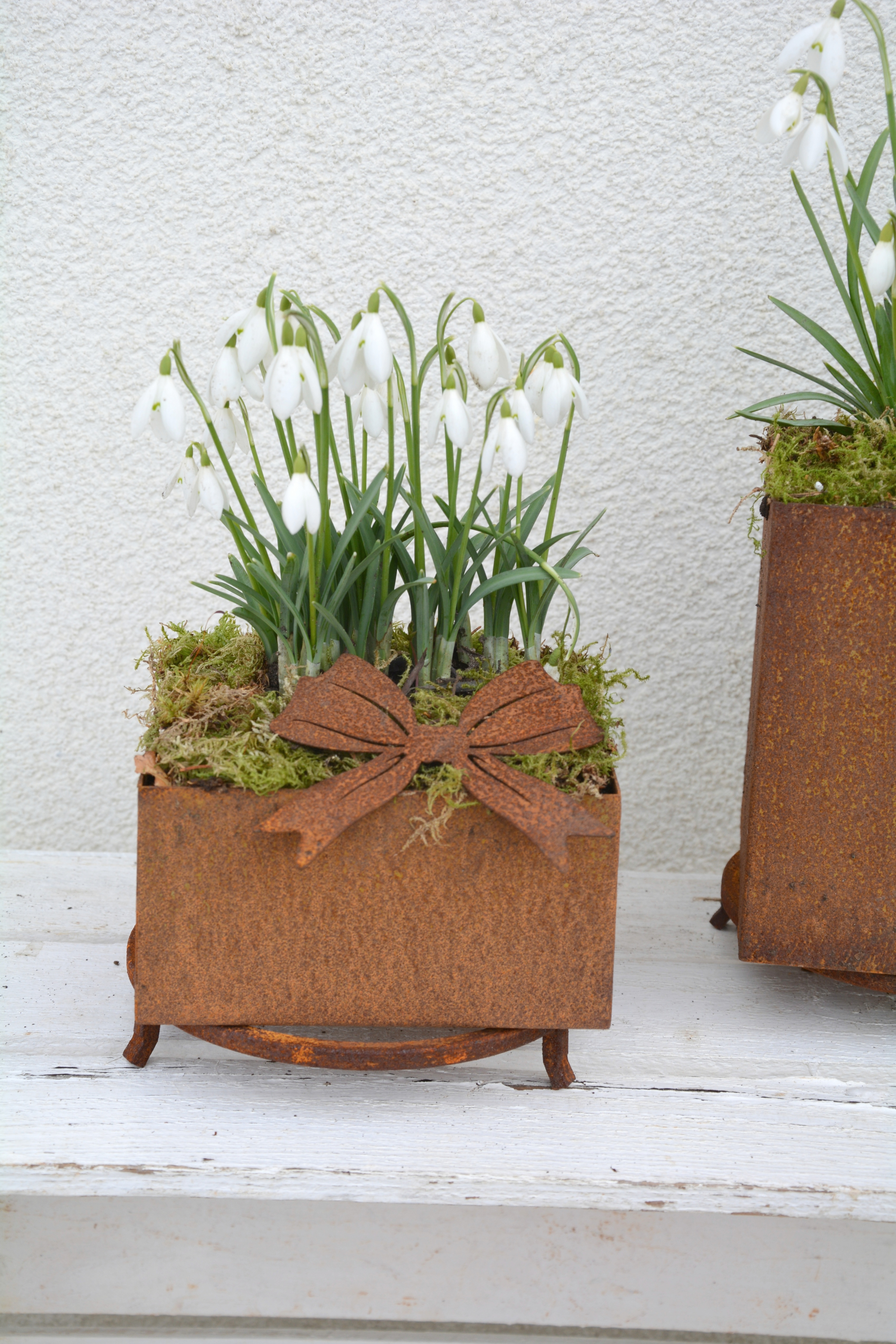 Kruka kvadrat i plåt 17.5 cm S