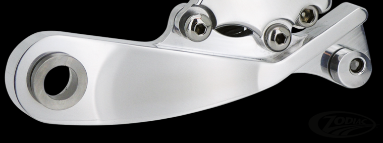 Harrison Rear Caliper Bracket Softail's 1987-99, Pol alu
