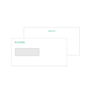 E65 left windowed Envelope, 100-pack