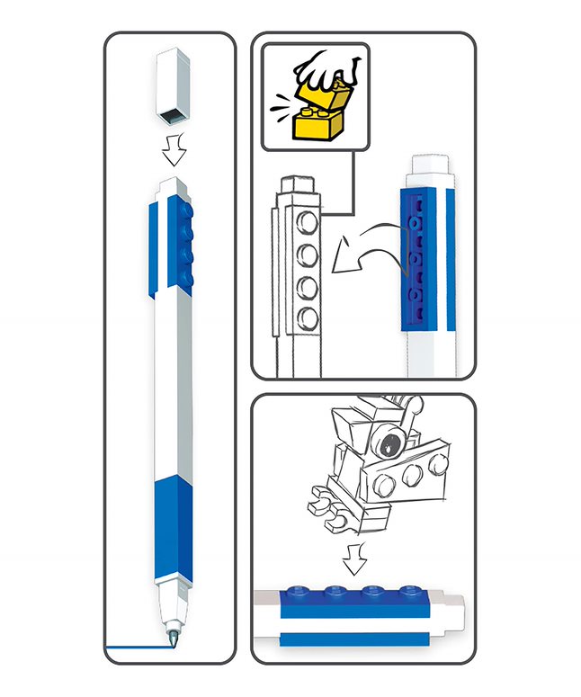 LEGO Sininen geelikynä ja minifiguuri - 3