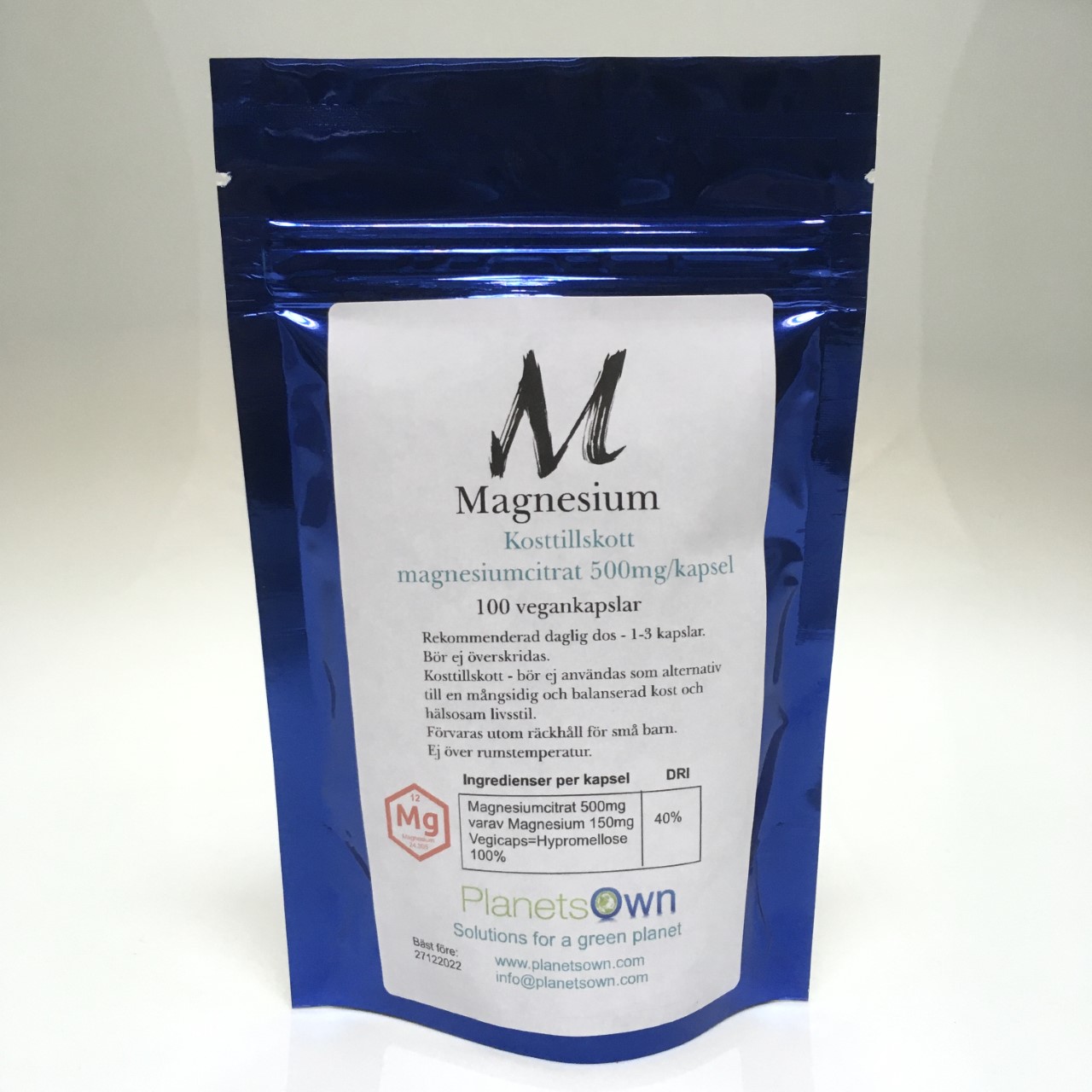 Magnesium kapslar 100st - PlanetsOwn