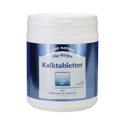 Kalktabletter 1000 tabletter - Alg-Börje