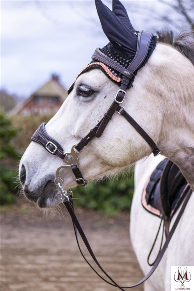 Hackamore F.R.A® 'Fiore', nosepart + curbstrap - 9