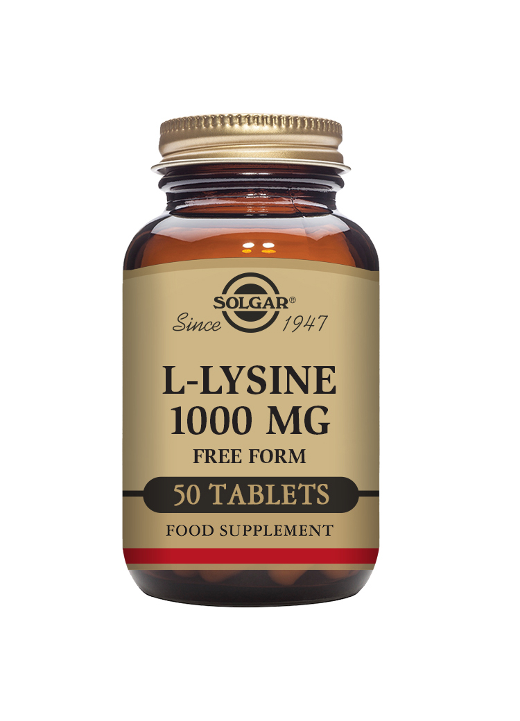 Solgar L-Lysine 1000 mg 50 tabletter