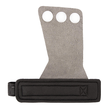 3-Hole Carbon Lifting Grips, black