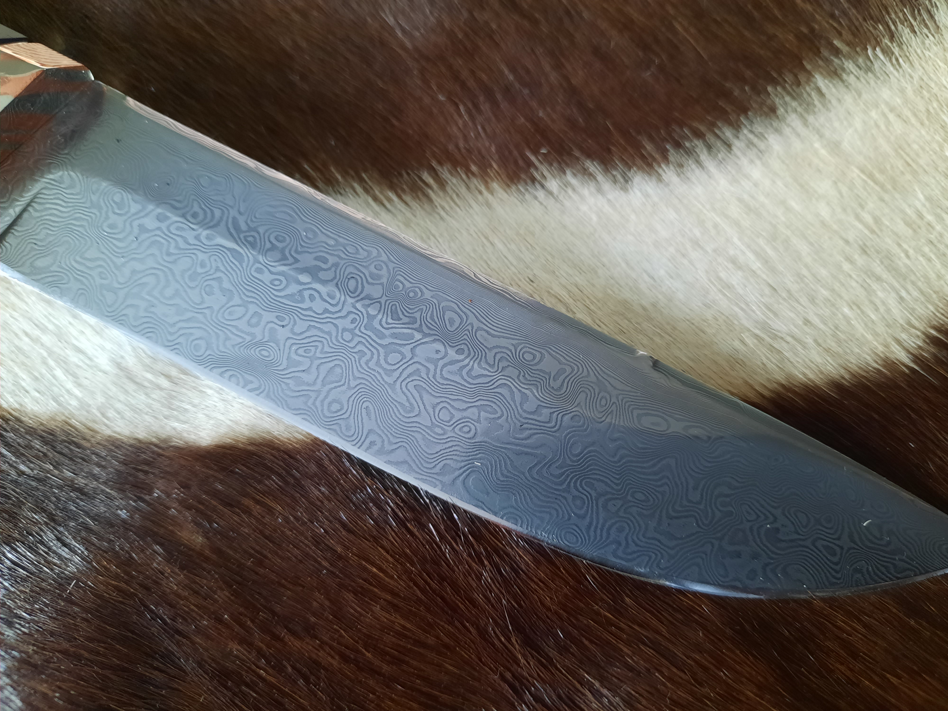 En rejäl bit Mammutbete, Damaskstål och Mokume - Beauty beyond compare - 4