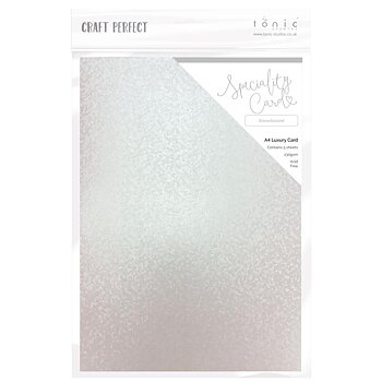 Tonic Studio - Craft Perfect Luxury Embossed Cardstock A4 5/Pkg - Snowbound