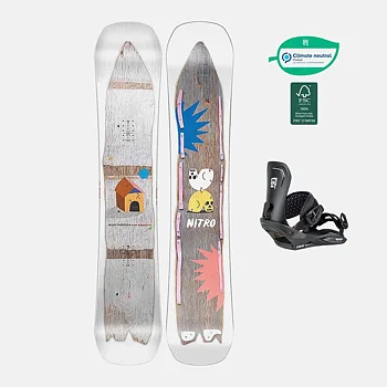 Nitro Snowboard Set - Mini Thrills 138 + Charger Black M