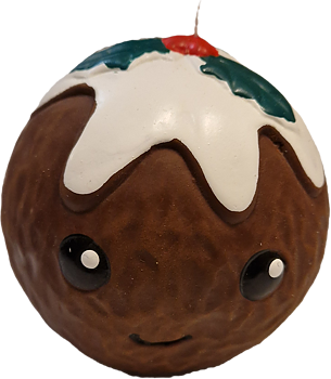 Christmas pudding latex pip, 7cm