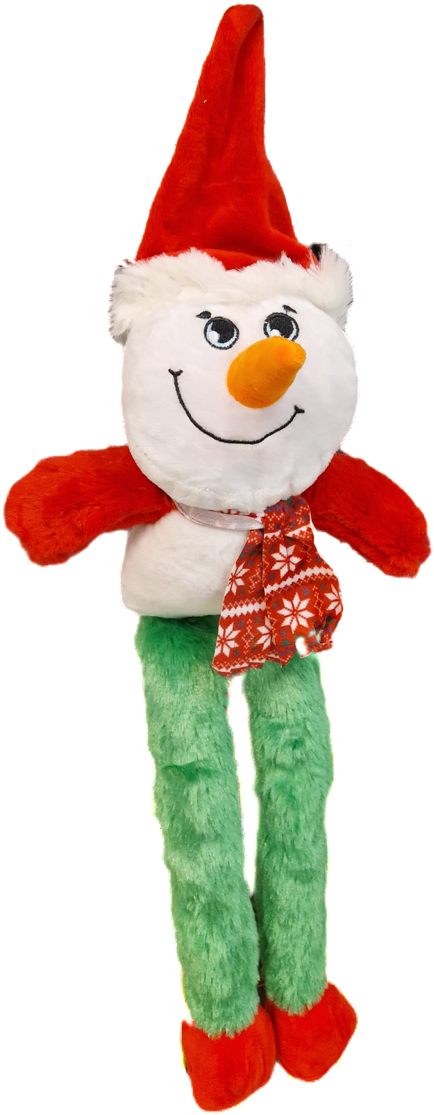 Fluffy legs snowman, 58cm