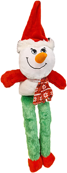 Fluffy legs snowman, 58cm
