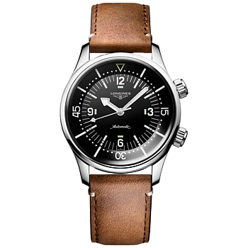L3.764.4.50.0 Longines Legend Diver 39 svart