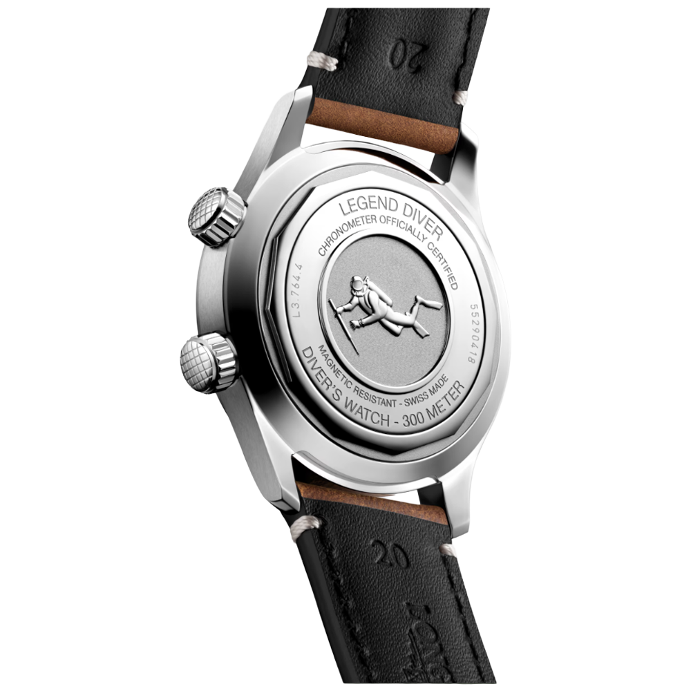 L3.764.4.50.0 Longines Legend Diver 39 svart