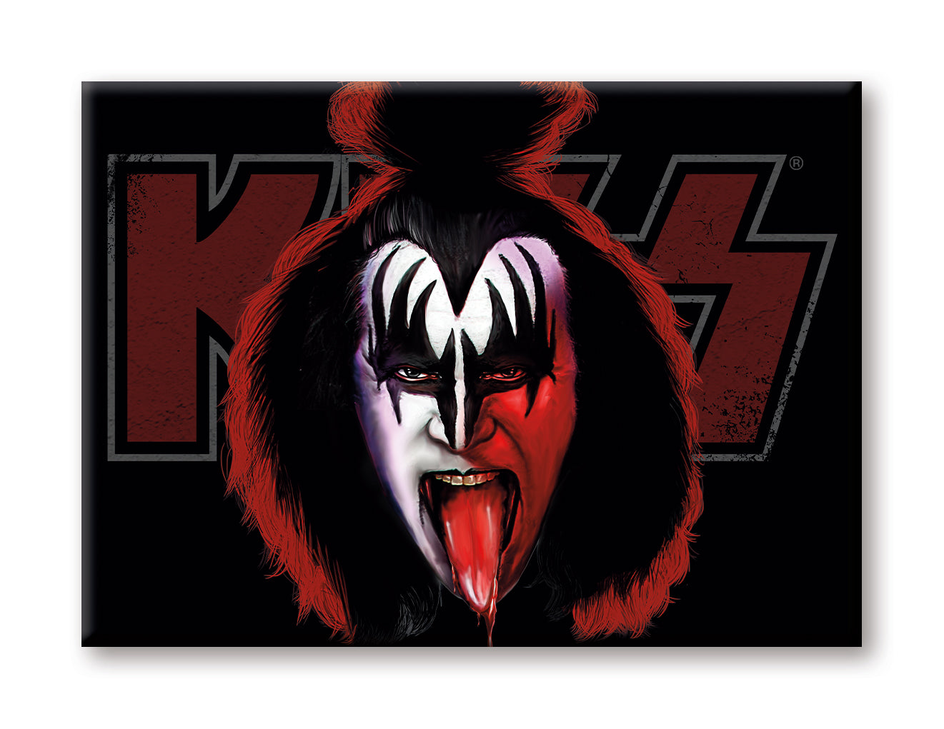 Kiss Head Flat Magnet
