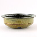 Karin Björquist (1960s) Green/Yellow Rounded Studio Bowl 16 cm