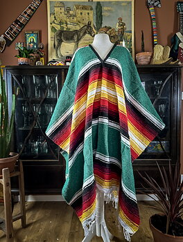 Poncho Mexico grön 
