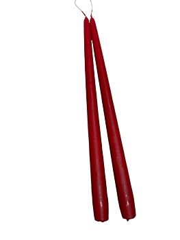 Antikljus Mörkröd Matt 35cm