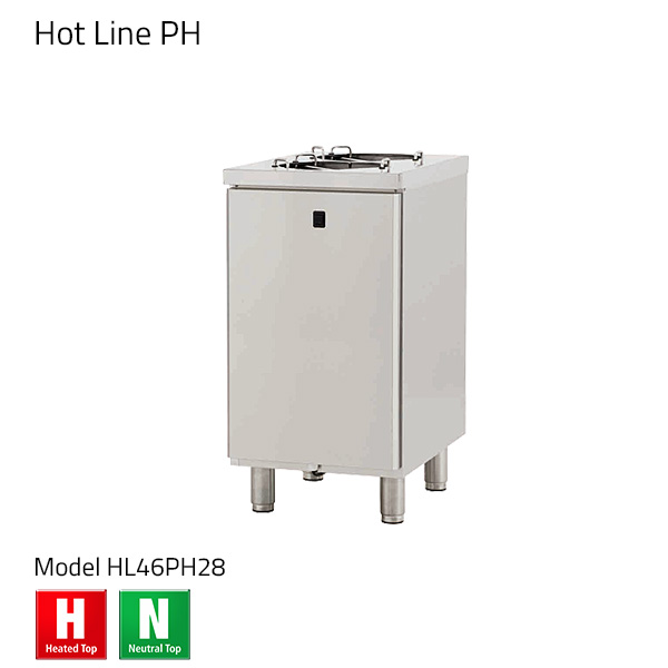 Porkka - Tallriksdispenser HL28 - Neutral - Mått: 460 x 650 x 900 mm - Tallrikar mellan 220-280mm
