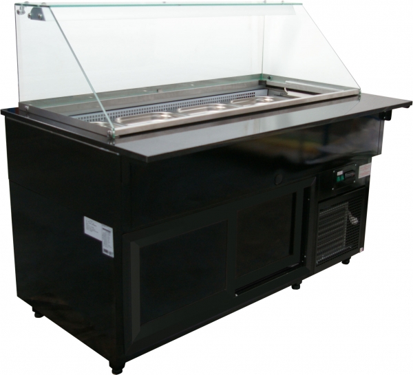 Colia - Exponeringsdisk - KASIA - Mått: 1300 x 765 x 1200 mm - Temp: +4…+8°C