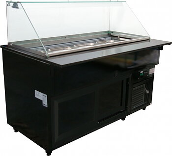Colia - Exponeringsdisk - KASIA - Mått: 1300 x 765 x 1200 mm - Temp: +4…+8°C