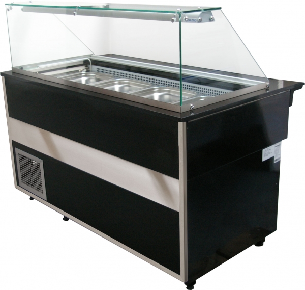 Colia - Exponeringsdisk - KASIA - Mått: 1500 x 765 x 1200 mm - Temp: +4…+8°C
