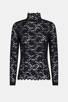 Neo Noir Liza Laceflower Blouse