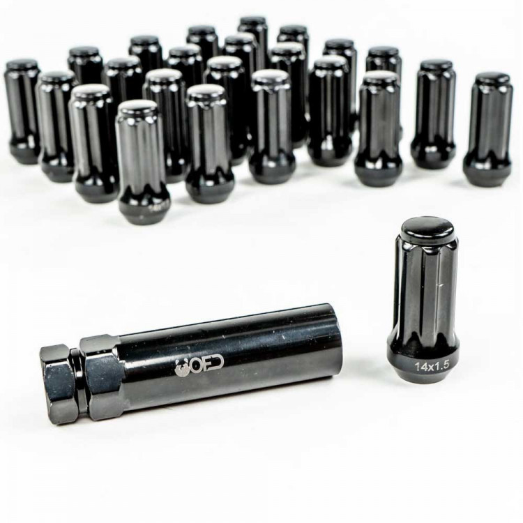 OFD Long Wheel Lug Nuts Kit M14x1.5 - Jeep JL, JLU & JT