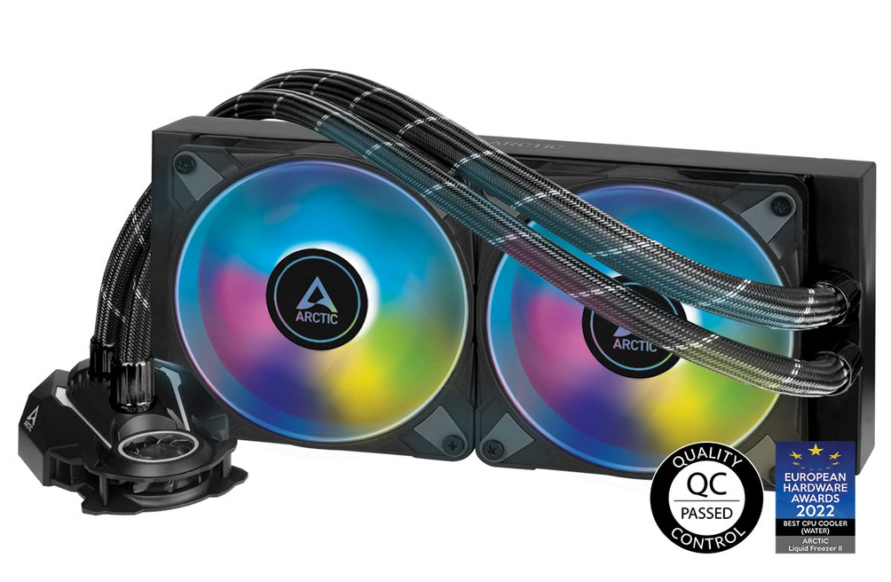 Arctic Liquid Freezer II 240 A-RGB, All-In-One vattenkylning 2 x 120mm RGB fan, LGA1700 support