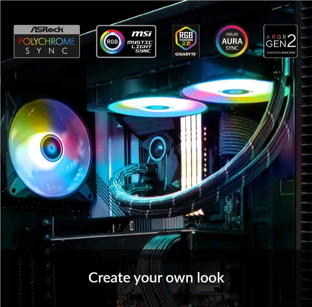 Arctic Liquid Freezer II 240 A-RGB, All-In-One vattenkylning 2 x 120mm RGB fan, LGA1700 support - 2
