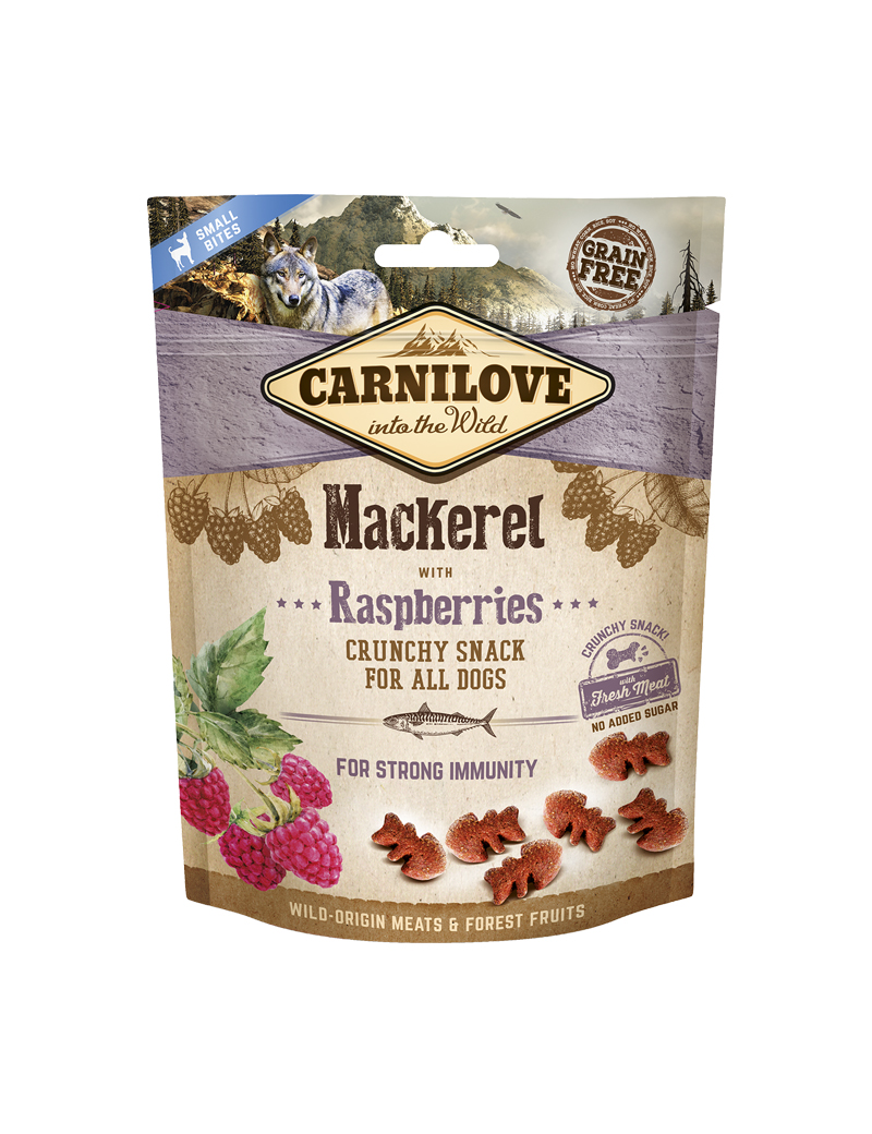 Carnilove Crunchy Snack Mackerel with Raspberries Hundgodis - 200 g